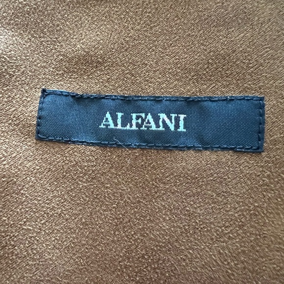 Brown polyester Alfani button down - Picture 4 of 4